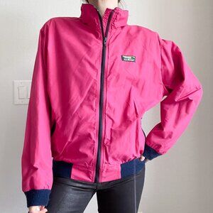 💖 VINTAGE LL Bean 90s Pink Bomber Jacket | Three Season Thinsulate Lined